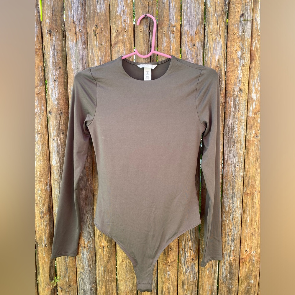 H&M Jersey Thong Long sleeve Bodysuit